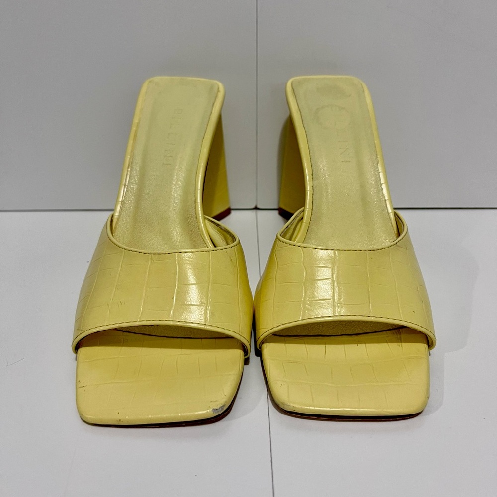 BiLLiNi Quinn Yellow Heels
